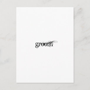 Groom Briefkaart