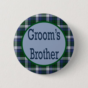 Groom Brother Button
