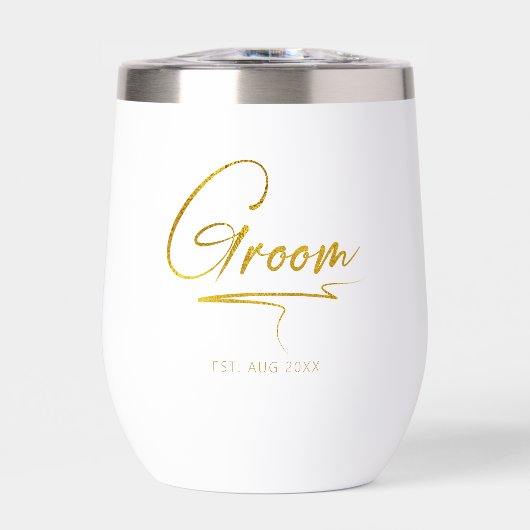 Groom de calligraphie moderne Gold ID1025 (Avant)