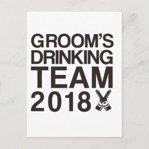 Groom drink team 2018 briefkaart