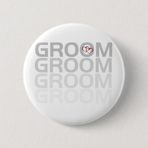 Groom Fade Ronde Button 5,7 Cm