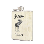 Groom Flask  Moose Heupfles (Links)