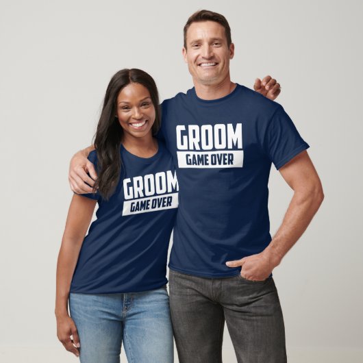 Groom Game Over Verloving Bachelor Party T-shirt (Unisex)