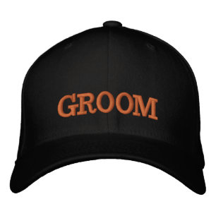 GROOM geborduurde honkbalpet goud / zwart Pet