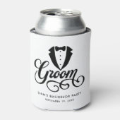 Groom Gift for Bachelor Party & Wedding Blikjeskoeler (Blikje Voorkant)