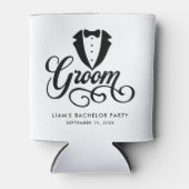 Groom Gift for Bachelor Party & Wedding Blikjeskoeler (Voorkant)