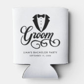 Groom Gift for Bachelor Party & Wedding Blikjeskoeler (Achterkant)