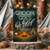 Groom Goes Wild Bachelor Party Camping Uitnodiging