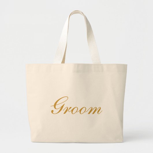 Groom Gold Grote Tote Bag (Voorkant)