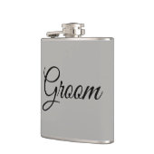 Groom grijs en zwart heupfles (Links)