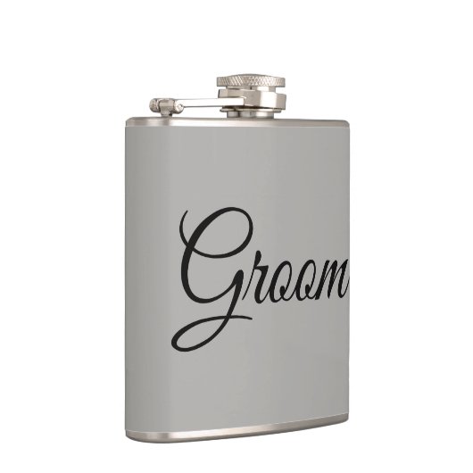 Groom grijs en zwart heupfles (Rechts)