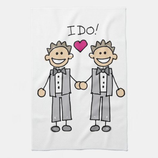 Groom-Groom dat ik wel doe Theedoek (Verticaal)