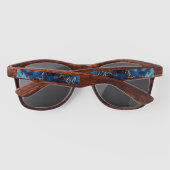 Groom Groomsman Blue Wedding Custom Sunbril Zonnebrillen (Achterkant)