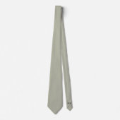 Groom Groomsmen Initialen Soft Sage Green Wedding Stropdas (Voorkant)
