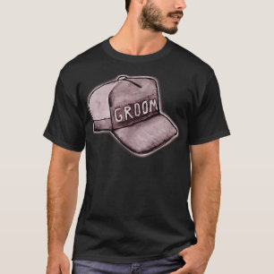 Groom Hat Cute Engagement Wedding Bachelor Party M T-shirt