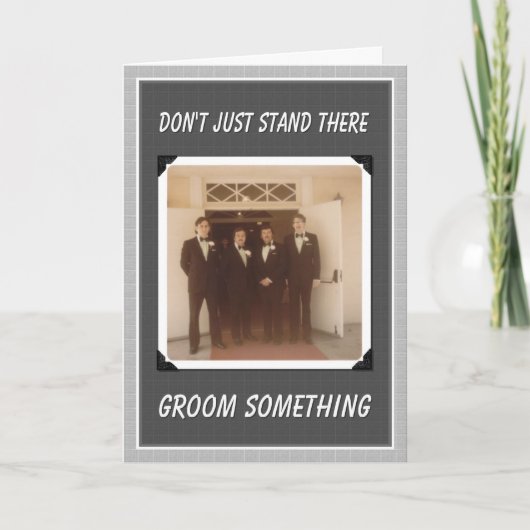 Groom iets! - Groomsmen (Voorkant)