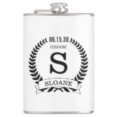 Groom Initiaal Heupfles (Voorkant)