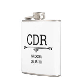 Groom Initialen Heupfles (Links)