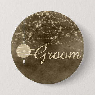 Groom Ivory Lantern Ronde Button 7,6 Cm