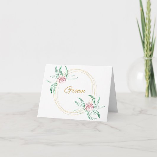 Groom Kaart (Voorkant)