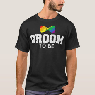 Groom LGB Gay Wedding Bachelor T-shirt