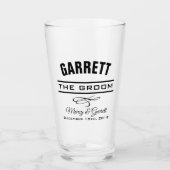 GROOM MARIAGE FÊTE TUMBLER VERRE (Devant)