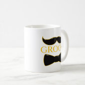 Groom Mustache en Bow Stropdas Koffiemok (Voorkant rechts)