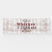 Groom Name Wood Whiskey and Cigar Bar Spandoek (Horizontaal)