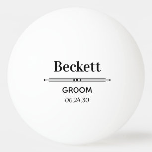 Groom Personalized Ping Pong Ball