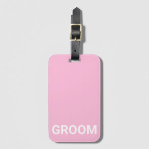 Groom persoonlijke, eenvoudige, moderne Bagagelabe Bagagelabel