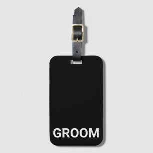 Groom persoonlijke, eenvoudige, moderne Bagagelabe Bagagelabel