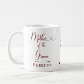 Groom Pink Peony Wedding Koffiemok (Links)