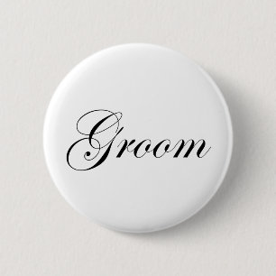 Groom Ronde Button 5,7 Cm