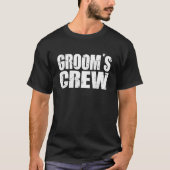 Groom S Crew Bachelor Party Weddenschappen Mannen T-shirt (Voorkant)