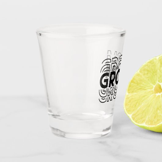 Groom shot glas (Links)