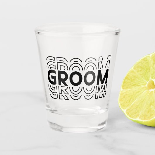 Groom  shot glas (Voorkant)