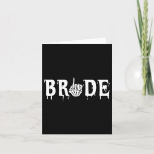 Groom Skeleton Hand Halloween Huwelijk Bachelorett Kaart