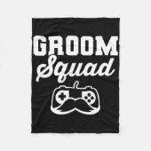 Groom Squad Bachelor Party Groomsmen Gamer Fleece Deken (Voorkant)