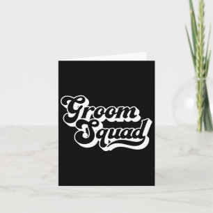 Groom Squad Bachelor Party Mannen Crew Matching Gr Kaart