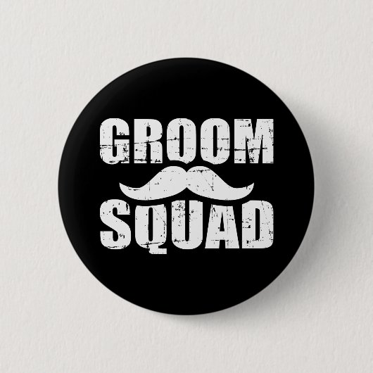Groom Squad bachelor Ronde Button 5,7 Cm (Voorkant)
