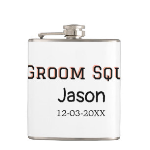 Groom Squad bruidsjonker vrijgezellenfeest voeg na Heupfles