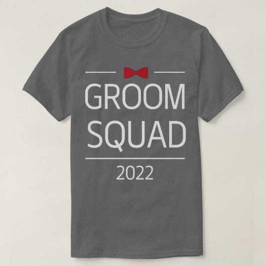 Groom Squad Funny Groomsmen Crew Team Bachelor Par T-shirt (Design voorkant)