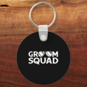 Groom Squad Groomsman Bachelor Party Wedding Match Sleutelhanger (Voorkant)
