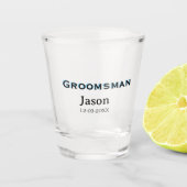 Groom Squad groomsman bachelorette party add name Shot Glas (Voorkant)