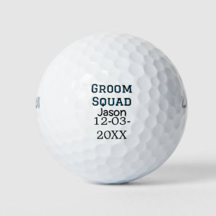 Groom Squad groomsman vrijgezellenfeest voeg naam Golfballen