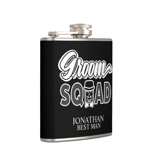 Groom Squad Hip Flask Heupfles (Rechts)