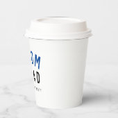 Groom Squad | Modern Bachelor Groomsman Stylish Papieren Bekers (Links)