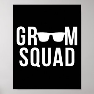 Groom Squad Sungles Huwelijk Bachelor Party Poster