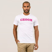 GROOM T-shirts KIEZEN UW KLEUR! (Voorkant volledig)