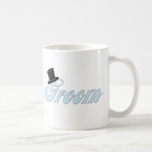 Groom Top Hat Coffee Mok (Rechts)